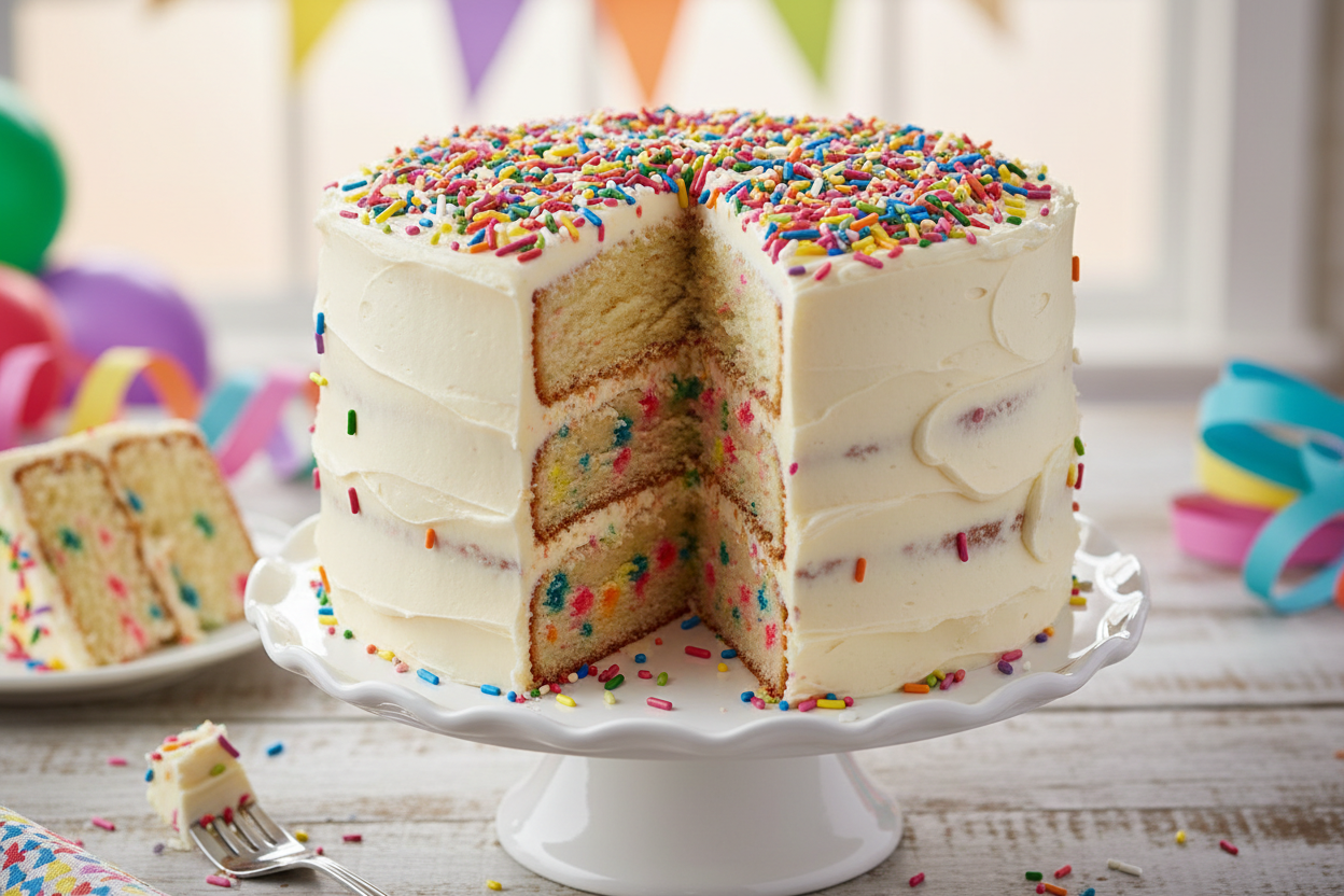 Vanilla Funfetti cake